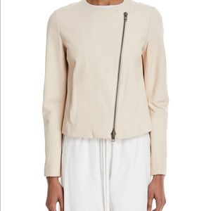 Vince Cross Front Womens Jacket Large Rosewater